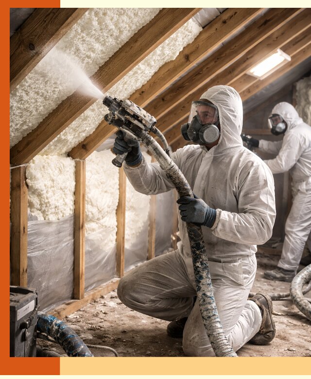 Утепление чердака пенополиуретаном (ППУ) в Артеме