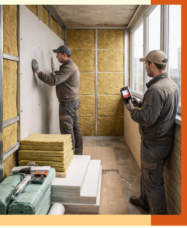 Утепление балкона в Артёме от 4665 руб. под ключ | ТепломастерАрт