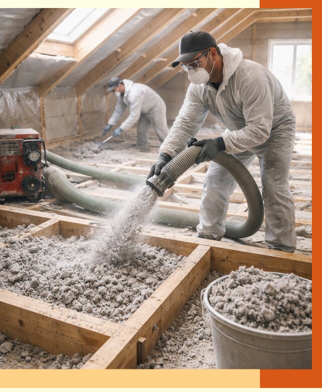 Утепление эковатой в Артеме от 3058 руб./м2 — монтаж и задувка | ТепломастерАрт